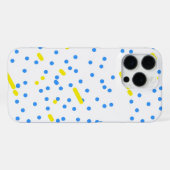 Coque iPhone 16 Pro Max Points bleus (Verso Horizontal)