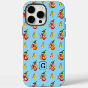 Coque iPhone 16 Pro Max Pompier et Motif de flamme Option initiale