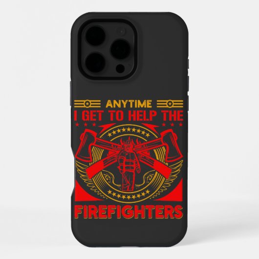 Coque iPhone 16 Pro Max Pompier soutient la communauté (Verso)