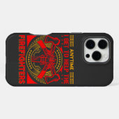 Coque iPhone 16 Pro Max Pompier soutient la communauté (Verso Horizontal)