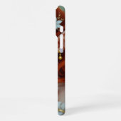 Coque iPhone 16 Pro Max Pretty Red Haired Fairy with Dragon Monogrammed (Côté gauche)