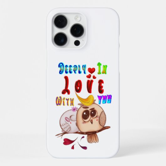 Coque iPhone 16 Pro Max Profondément En Amour Avec Toi (Verso)