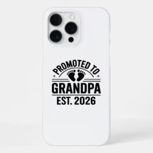 Coque iPhone 16 Pro Max Promu Grand-père, Établi en 2026, Drôle de nouveau