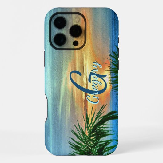 Coque iPhone 16 Pro Max Puerto Sunset 1557 (Verso)