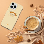 Coque iPhone 16 Pro Max Pumpkin Spice Vibes Personalize Name Phone Case