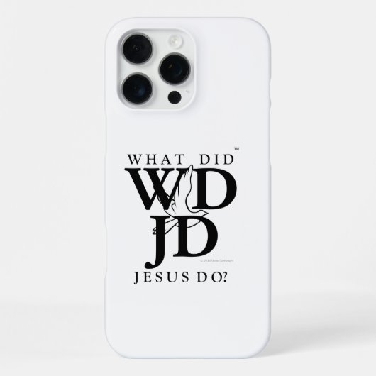 Coque iPhone 16 Pro Max Que fit Jésus ? (Verso)