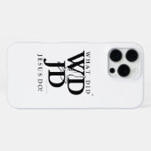 Coque iPhone 16 Pro Max Que fit Jésus ? (Verso Horizontal)
