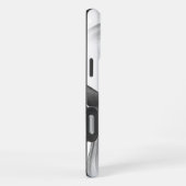 Coque iPhone 16 Pro Max Queue d'huile de sirène | Silver Faux Chrome Perso (Côté droit)