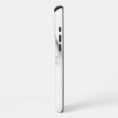 Coque iPhone 16 Pro Max Queue d'huile de sirène | Silver Faux Chrome Perso (Côté gauche)