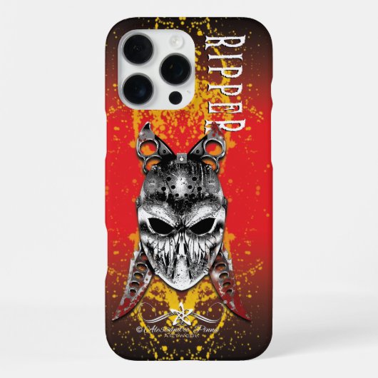 Coque iPhone 16 Pro Max R. de H. Ripper d'Halloween (Verso)