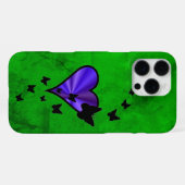 Coque iPhone 16 Pro Max Rainbow heart and Butterfly (Verso Horizontal)