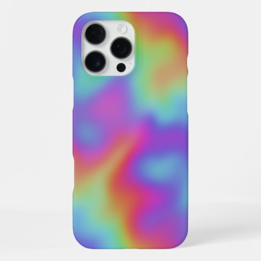 Coque iPhone 16 Pro Max rainbow hypercolor neo : (Verso)