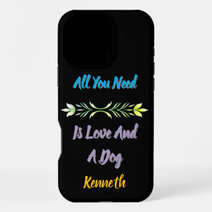 Coque iPhone 16 Pro Max Rappel d'amour et d'amitié canine