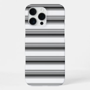 Coque iPhone 16 Pro Max Rayures blanches noires modernes