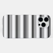 Coque iPhone 16 Pro Max Rayures blanches noires modernes (Verso Horizontal)