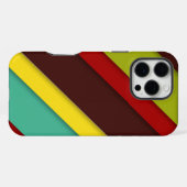 Coque iPhone 16 Pro Max Rayures diagonales multicolores – Arc-en-ciel mode (Verso Horizontal)