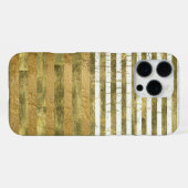 Coque iPhone 16 Pro Max rayures dorées incroyables (Verso Horizontal)