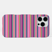 Coque iPhone 16 Pro Max Rayures multicolores rétro (Verso Horizontal)