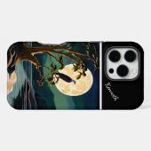 Coque iPhone 16 Pro Max Reflet de la Lune dorée de l'aigle (Verso Horizontal)