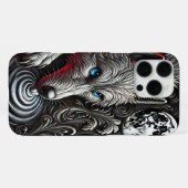 Coque iPhone 16 Pro Max Reflet du Loup au Clair de Lune (Verso Horizontal)