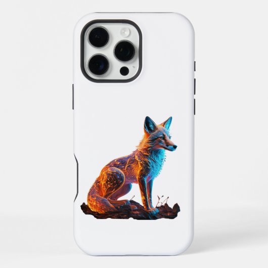 Coque iPhone 16 Pro Max Renard de givre (Verso)