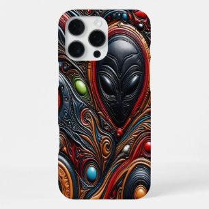 Coque iPhone 16 Pro Max Rencontre extraterrestre vive d'art