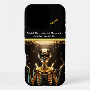 Coque iPhone 16 Pro Max Rencontre mystérieuse d'Aliens dans un spectacle c