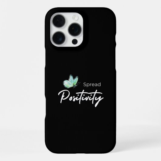 Coque iPhone 16 Pro Max Répandre la positivité (Verso)