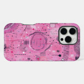 Coque iPhone 16 Pro Max Résumé d'art abstrait de sundae à la fraise (Verso Horizontal)