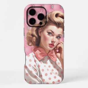 Coque iPhone 16 Pro Max Retro Pin-Up Girl