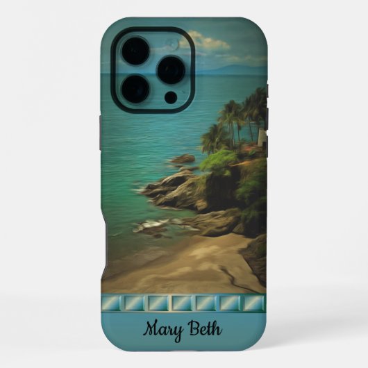 Coque iPhone 16 Pro Max Rêve de plage 0026 (Verso)
