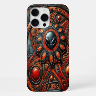 Coque iPhone 16 Pro Max Révélation d'art extraterrestre sur les mystères c