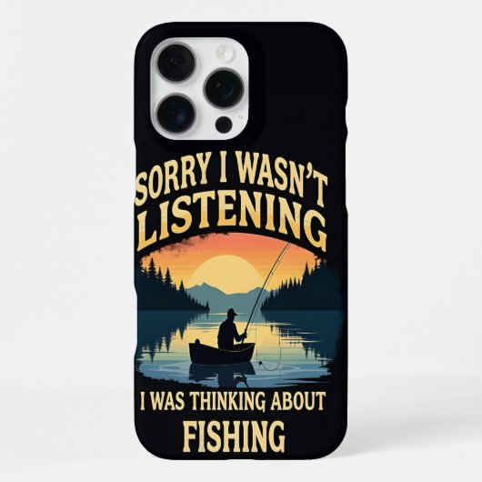 Coque iPhone 16 Pro Max Rêves de pêche à l'heure dorée (Verso)