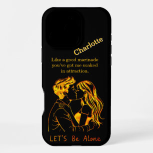 Coque iPhone 16 Pro Max Romantique de coeur pour Charlotte
