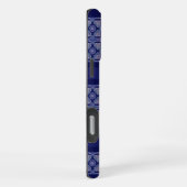 Coque iPhone 16 Pro Max Rosace bleue (Côté droit)