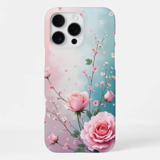 Coque iPhone 16 Pro Max Roses (Verso)