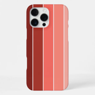 Coque iPhone 16 Pro Max Roses Rouges Corail Rayures