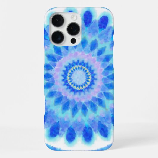 Coque iPhone 16 Pro Max Roue d'eau bleue (Verso)