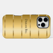 Coque iPhone 16 Pro Max Ruban Glam Gold  (Verso Horizontal)