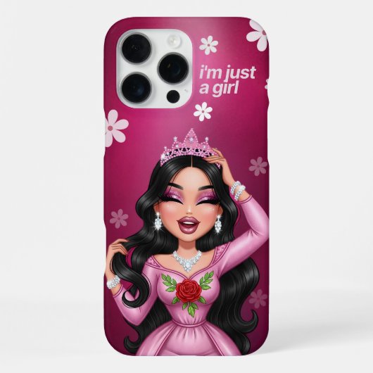 Coque iPhone 16 Pro Max Sacoche téléphonique Princess personnalisée (Verso)