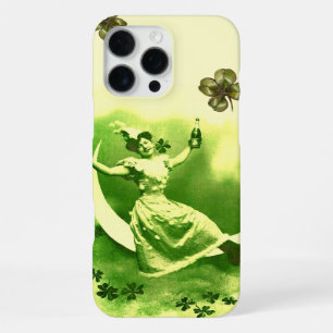 COQUE iPhone 16 PRO MAX SAINT PATRICK'S DAY LUNE LADY AVEC SHAMROCK