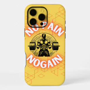 Coque iPhone 16 Pro Max Salle de sport de motivation Pas de douleur Pas de