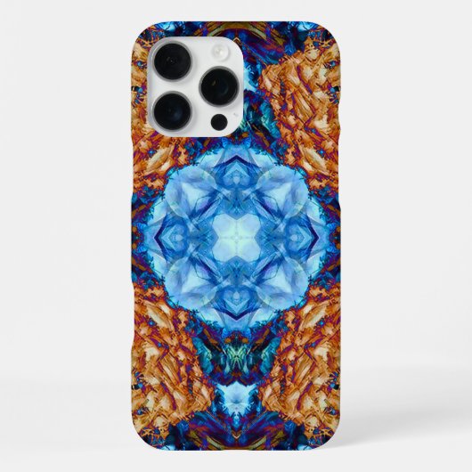 Coque iPhone 16 Pro Max Sapin BlueGold (Verso)