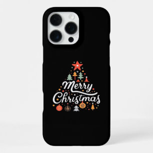 Coque iPhone 16 Pro Max Sapin de Noël Joyeux Noël Classique