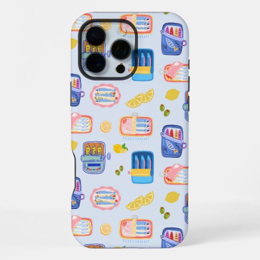 Coque iPhone 16 Pro Max Sardines et citrons (Verso)