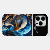 Coque iPhone 16 Pro Max Saule Doré, Aigle de Nuit  (Verso Horizontal)