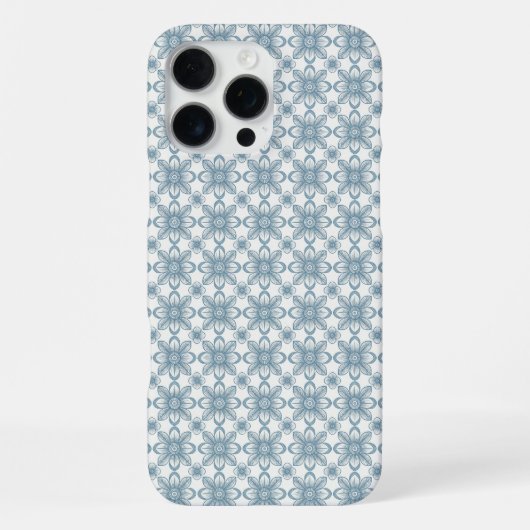 Coque iPhone 16 Pro Max Scandinavian Floral Pattern (Verso)