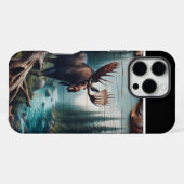 Coque iPhone 16 Pro Max Scène de la rivière Moose (Verso Horizontal)