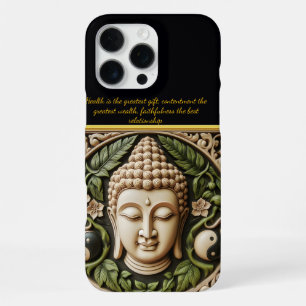 Coque iPhone 16 Pro Max Sculpture de feuille et de yin yang Art IA