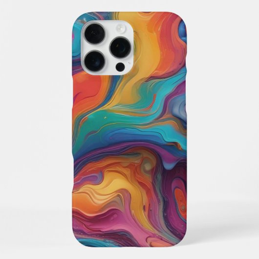 Coque iPhone 16 Pro Max Se démarquer avec style : Abstrait accrocheur (Verso)